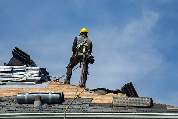 Professional Gutter Installation technician working in Silvis, IL